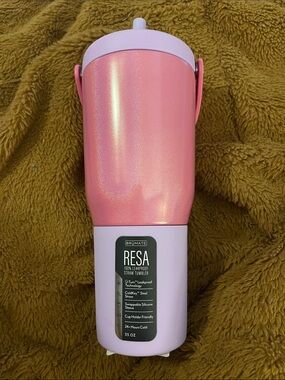 Brumate Resa 35oz Pink Ombre glitter cotton candy NEW Tumbler with straw